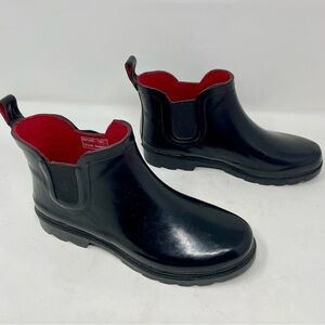 Capelli of New York Black Boots with Red Lining